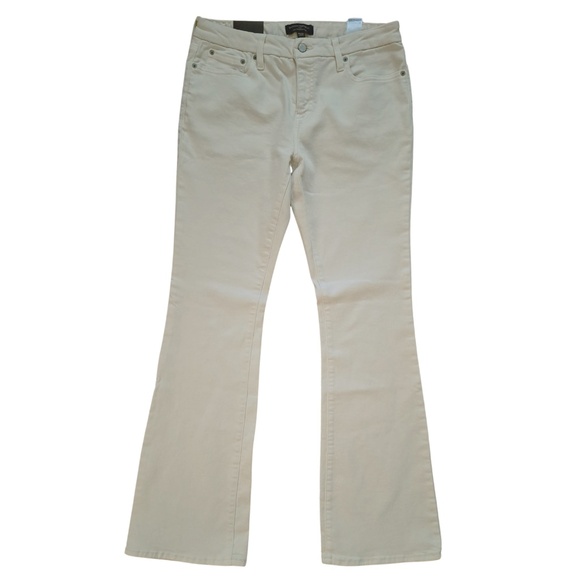 Bootcut Low Rise Jean Banana Republic Vintage Stretch Ecru Denim Pants Sz 30/10 - Picture 3 of 13